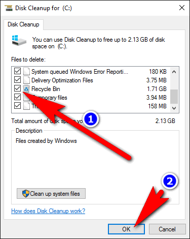 disk cleanup