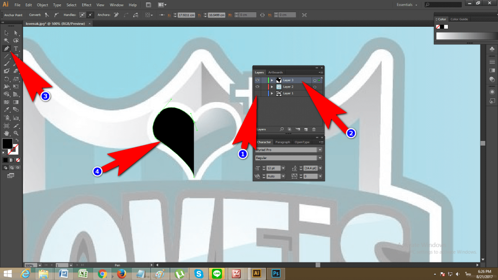 ทำโลโก้จาก Illustrator