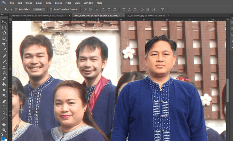 ตัดปะภาพหัวคน-photoshop